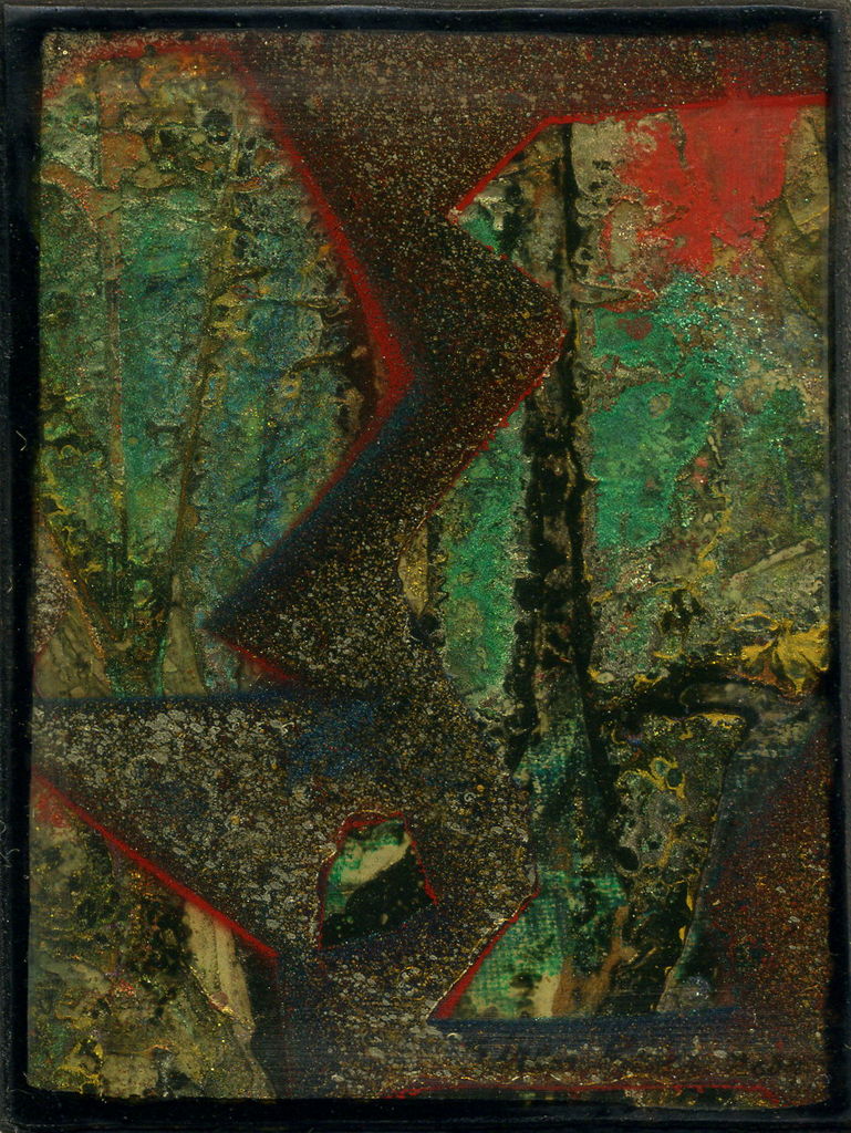 Acrylic and Lacquer on Wood Panel, 2.375in x 3.125in - 2004 